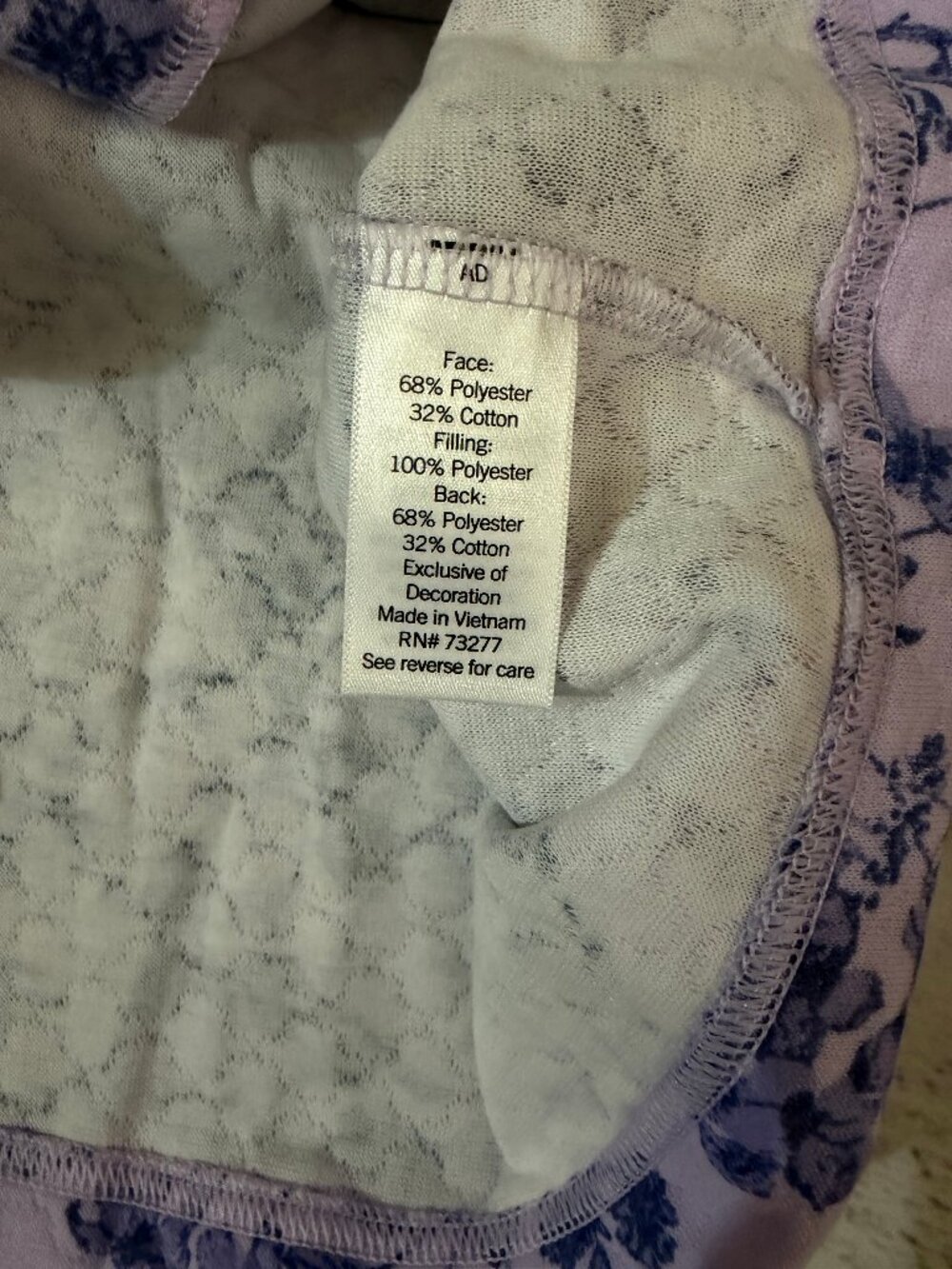 Croft & Barrow Quilted Zip Robe MP - Picture 8 of 8